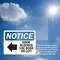 Signmission Door Blocked Use Door On Left Sign With Symbol, 10 in W x Rectangle, Vinyl Decal OS-2PACK-NS-D-710-L-11473 - alternate 3